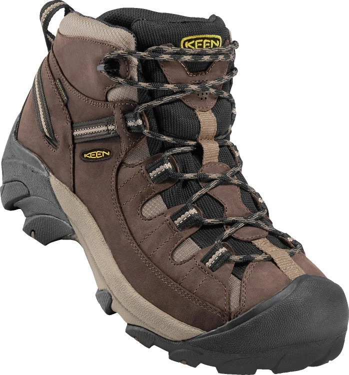 Keen Outdoor 'Keen' Men's Targhee II WP Mid Hiker - Shitake / Brindle (Wide) 8 Keen Outdoor 'Keen' Men's Targhee II WP Mid Hiker - Shitake / Brindle (Wide)
