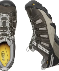 'Keen Utility' Men's Flint Low EH Steel Toe - Grey / Black