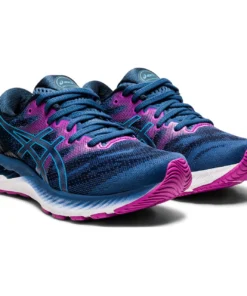 ASICS AMERICA CORP 'ASICS' Women's Gel Nimbus 23 - Grand Shark / Digital Aqua