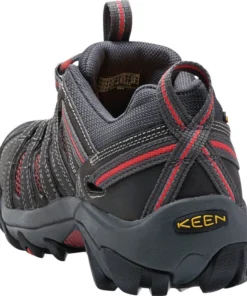 'Keen Utility' Women's Flint Low EH Steel Toe - Magnet Grey / Rose Pink