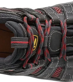 'Keen Utility' Women's Flint Low EH Steel Toe - Magnet Grey / Rose Pink