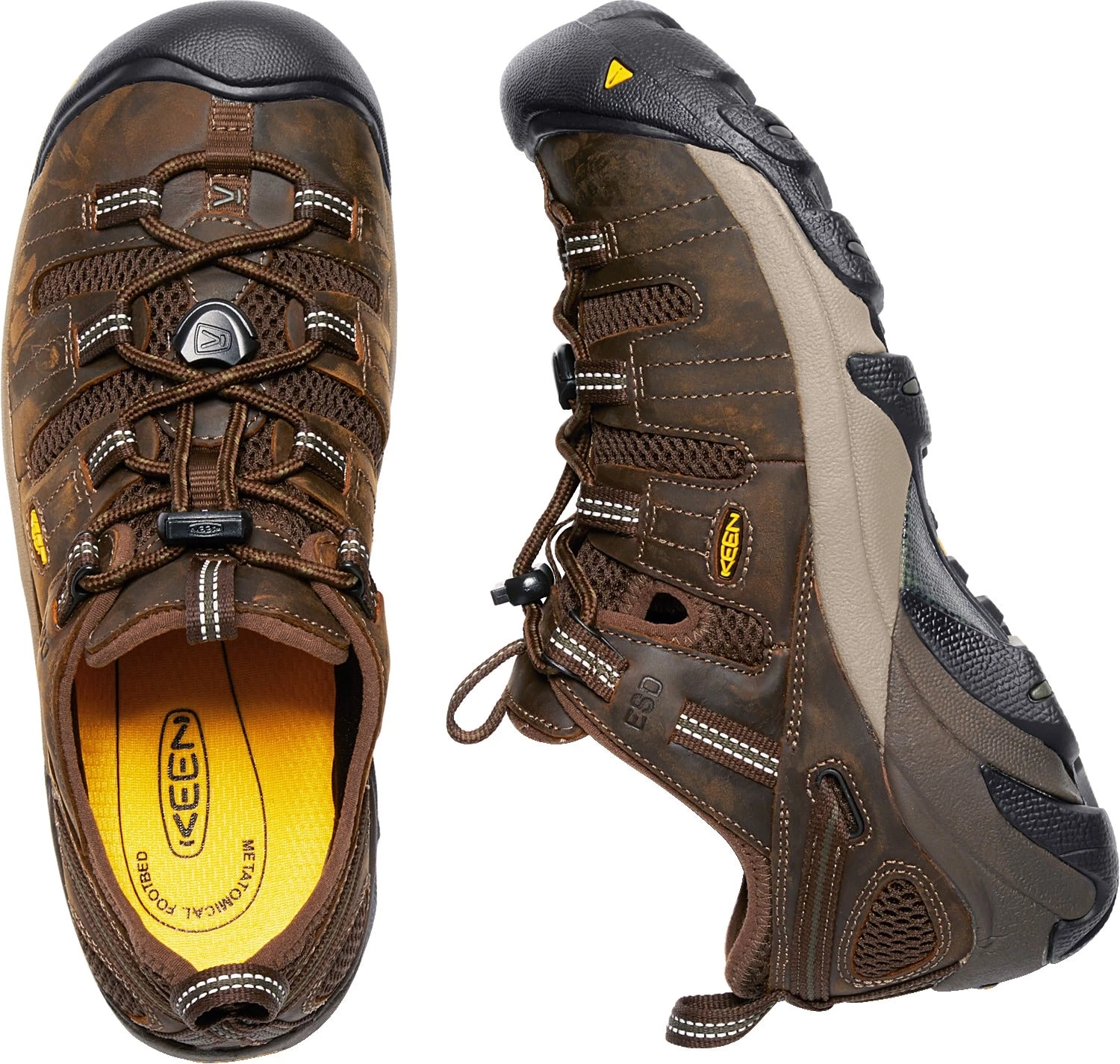 'Keen Utility' Men's Atlanta Cool ESD Soft Toe - Cascade Brown / Forest Night 7 'Keen Utility' Men's Atlanta Cool ESD Soft Toe - Cascade Brown / Forest Night