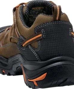 'Keen Utility' Men's Braddock Low EH Soft Toe - Brown / Black / Orange