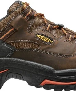 'Keen Utility' Men's Braddock Low EH Soft Toe - Brown / Black / Orange