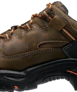 'Keen Utility' Men's Braddock Low EH Soft Toe - Brown / Black / Orange