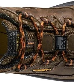 'Keen Utility' Men's Braddock Low EH Soft Toe - Brown / Black / Orange