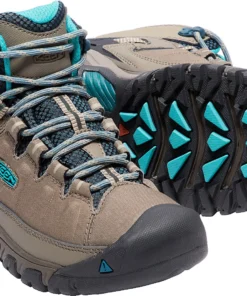 Keen Outdoor 'Keen' Women's Targhee EXP WP Mid Hiker - Brindle / Blue Coral 12 Keen Outdoor 'Keen' Women's Targhee EXP WP Mid Hiker - Brindle / Blue Coral
