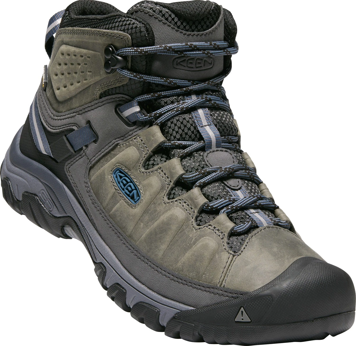 Keen Outdoor 'Keen' Men's Targhee III WP Mid Hiker - Steel Grey / Captain's Blue 6 Keen Outdoor 'Keen' Men's Targhee III WP Mid Hiker - Steel Grey / Captain's Blue