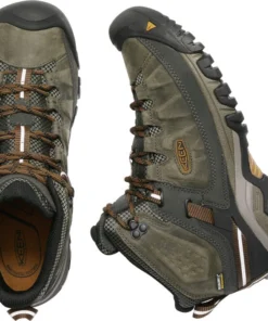 Keen Outdoor 'Keen' Men's Targhee III WP Mid Hiker - Black Olive / Golden Brown (Wide)