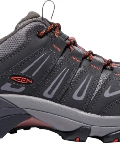 'Keen Utility' Men's Boulder Low EH Steel Toe - Black / Grey / Orange
