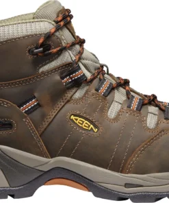 'Keen Utility' Men's Detroit XT Mid WP Soft Toe - Black Olive / Leather Brown