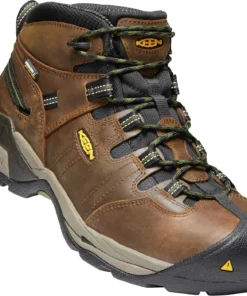 'Keen Utility' Men's Detroit XT Mid Steel Toe Waterproof - Cascade Brown / Bronze Green