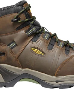'Keen Utility' Men's Detroit XT Mid Steel Toe Waterproof - Cascade Brown / Bronze Green