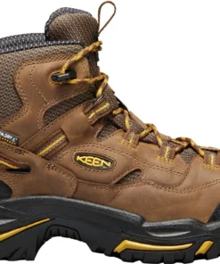 'Keen Utility' Men's Braddock Mid EH WP Soft Toe - Cascade Brown / Yellow / Black