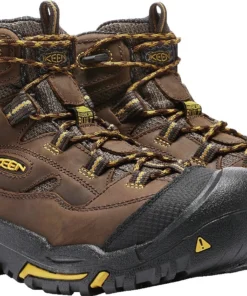 'Keen Utility' Men's Braddock Mid EH WP Soft Toe - Cascade Brown / Yellow / Black