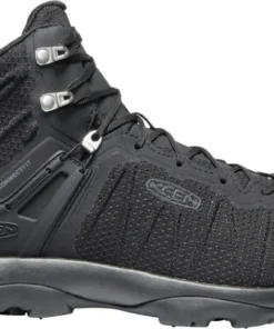 Keen Outdoor'Keen' Men's Venture WP Leather Mid Hiker - Black / Black