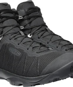 Keen Outdoor 'Keen' Men's Venture WP Leather Mid Hiker - Black / Black
