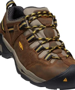 'Keen Utility' Women's Detroit XT Internal MetGuard EH WP Steel Toe - Cascade Brown / Goldenrod