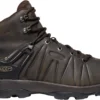 Keen Outdoor 'Keen' Men's Venture WP Leather Mid Hiker - Mulch / Black