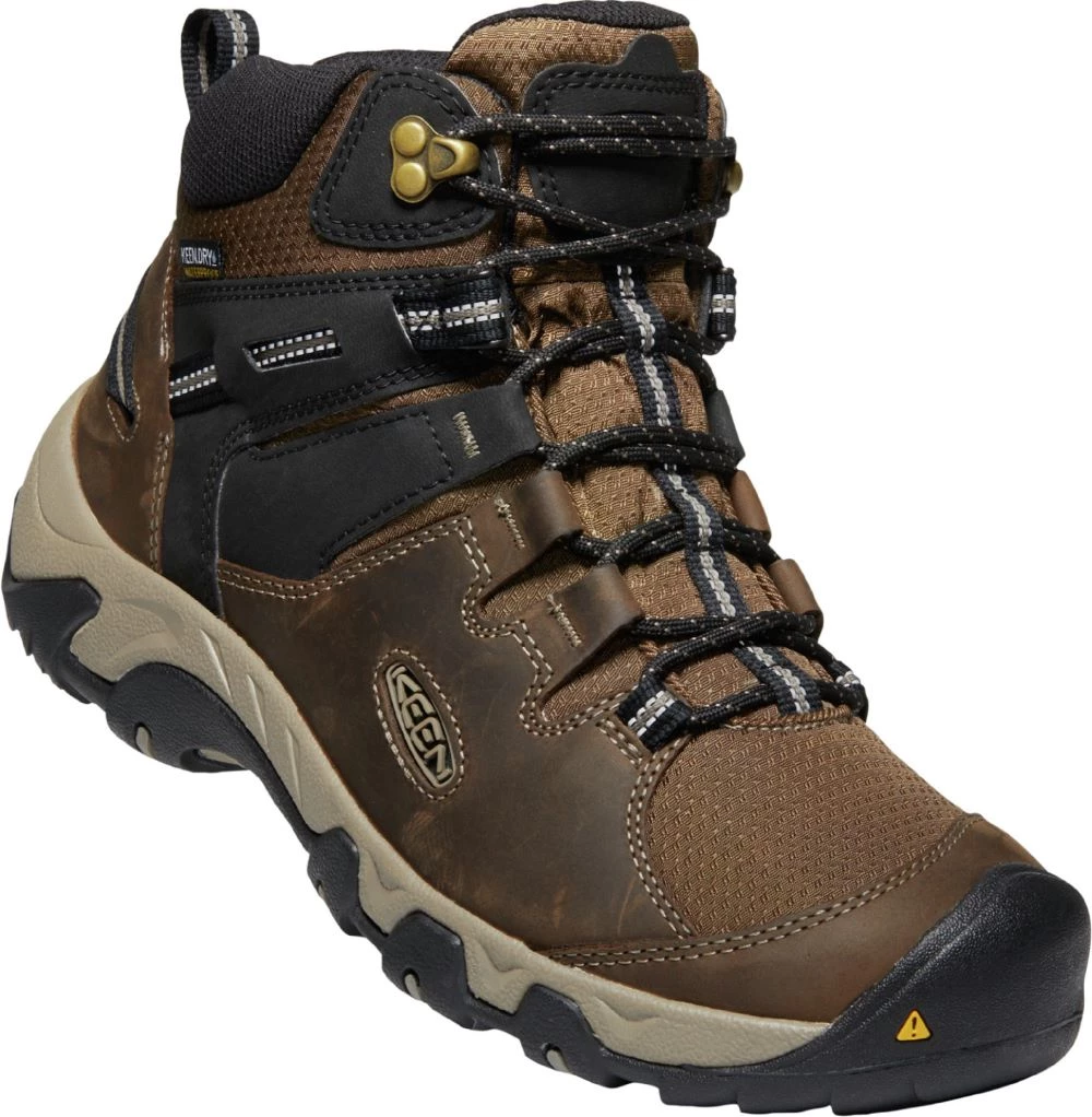 Keen Outdoor 'Keen' Men's Steens WP Leather Mid Hiker - Canteen / Black 8 Keen Outdoor 'Keen' Men's Steens WP Leather Mid Hiker - Canteen / Black
