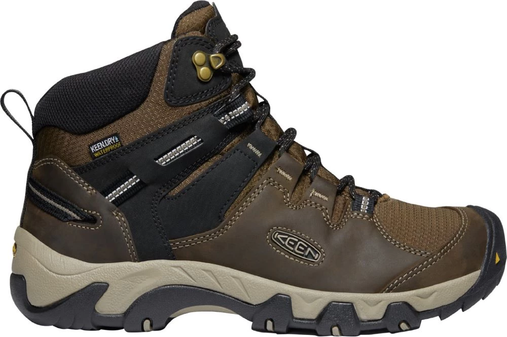 Keen Outdoor 'Keen' Men's Steens WP Leather Mid Hiker - Canteen / Black 3 Keen Outdoor 'Keen' Men's Steens WP Leather Mid Hiker - Canteen / Black