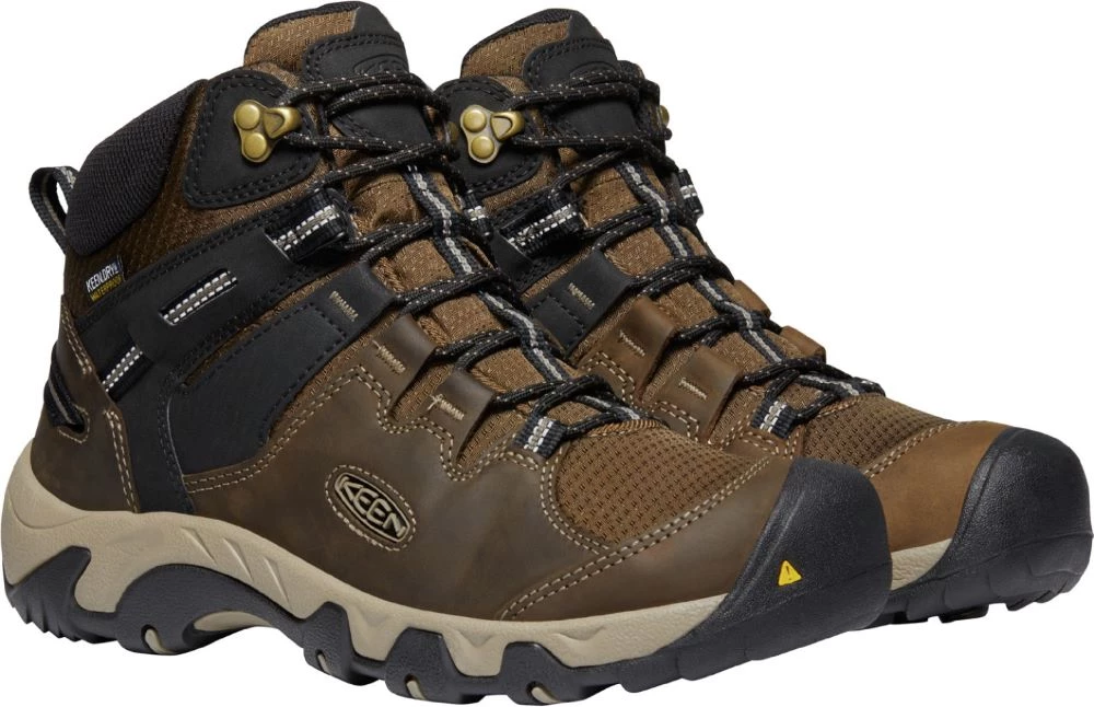 Keen Outdoor 'Keen' Men's Steens WP Leather Mid Hiker - Canteen / Black 7 Keen Outdoor 'Keen' Men's Steens WP Leather Mid Hiker - Canteen / Black