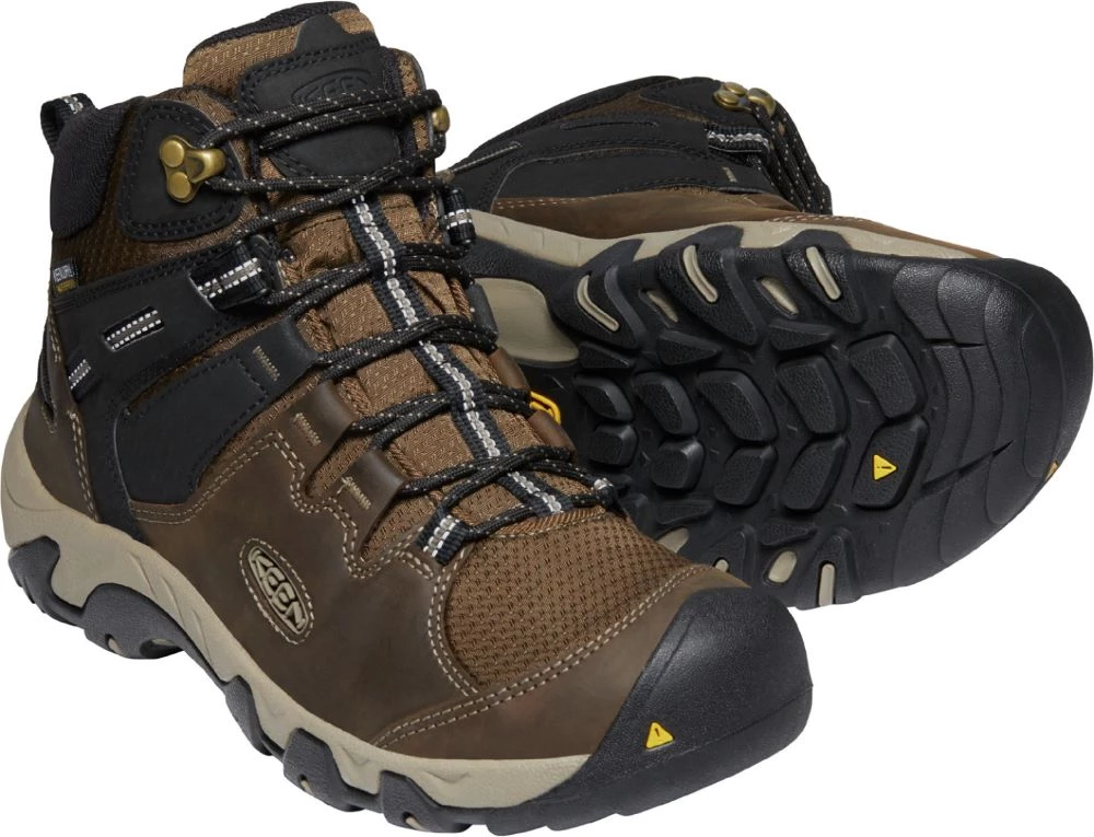 Keen Outdoor 'Keen' Men's Steens WP Leather Mid Hiker - Canteen / Black 6 Keen Outdoor 'Keen' Men's Steens WP Leather Mid Hiker - Canteen / Black