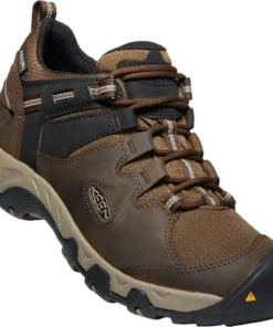 Keen Outdoor 'Keen' Men's Steens WP Leather Low Hiker - Canteen / Brindle Shoes