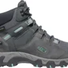 Keen Outdoor 'Keen' Women's Steens WP Leather Mid Hiker - Steel Grey / Ocean Wave 2 Keen Outdoor 'Keen' Women's Steens WP Leather Mid Hiker - Steel Grey / Ocean Wave