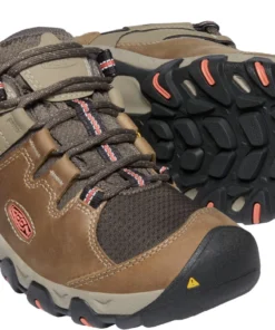 Keen Outdoor 'Keen' Women's Steens WP Leather Low Hiker - Timberwolf / Coral 13 Keen Outdoor 'Keen' Women's Steens WP Leather Low Hiker - Timberwolf / Coral