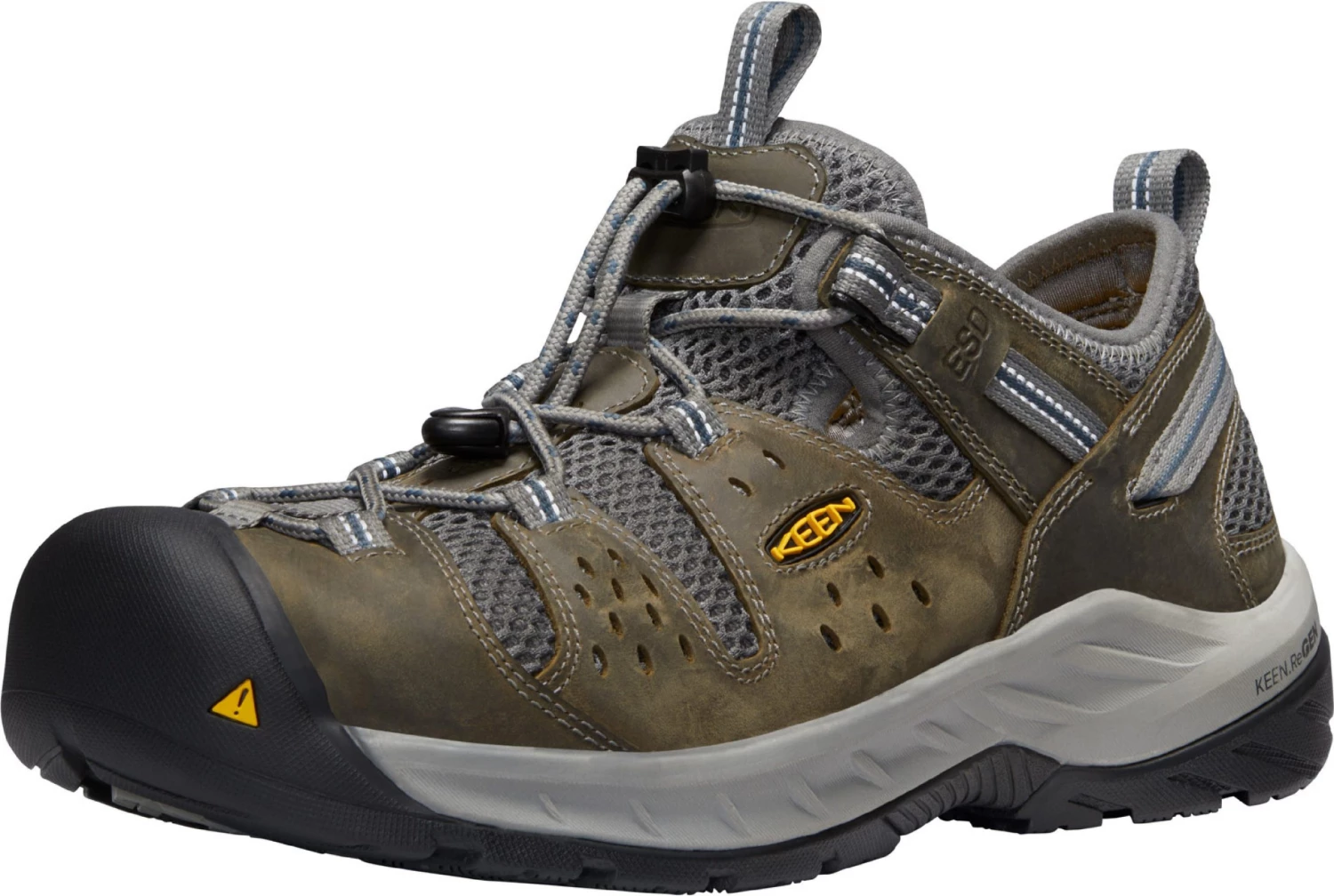 'Keen Utility' Men's Atlanta Cool EH ESD Steel Toe - Gargoyle / Midnight Navy 7 'Keen Utility' Men's Atlanta Cool EH ESD Steel Toe - Gargoyle / Midnight Navy