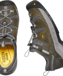 'Keen Utility' Women's Atlanta Cool II ESD Steel Toe - Gargoyle / Blue Fog