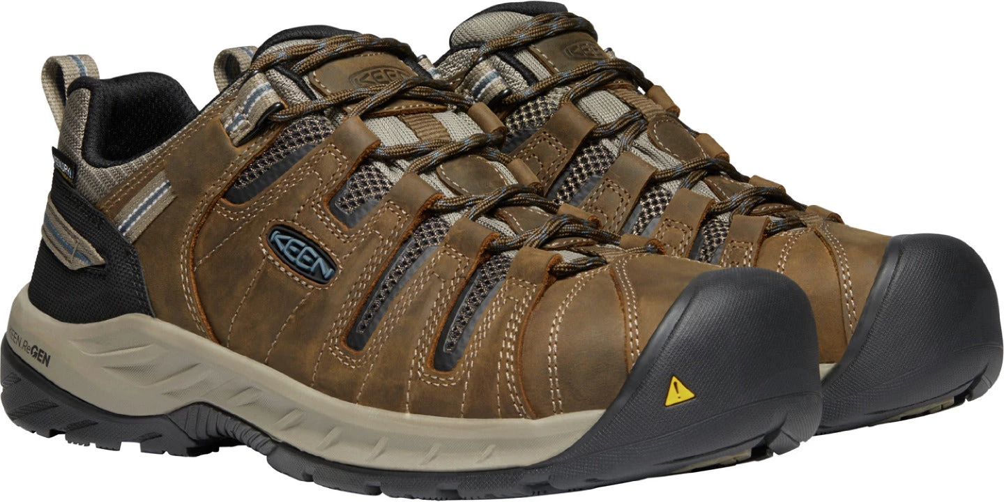 Keen Utility 'Keen' Men's Flint II EH WP Steel Toe - Cascade Brown / Orion Blue 6 Keen Utility 'Keen' Men's Flint II EH WP Steel Toe - Cascade Brown / Orion Blue