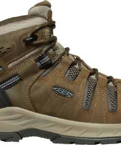 'Keen Utility' Men's Flint II Mid EH WP Steel Toe - Cascade Brown / Orion Blue