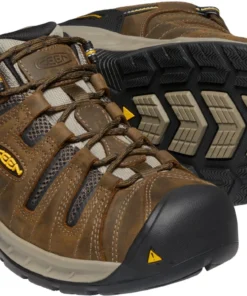 'Keen Utility' Men's Flint II EH Soft Toe - Cascade Brown / Golden Rod