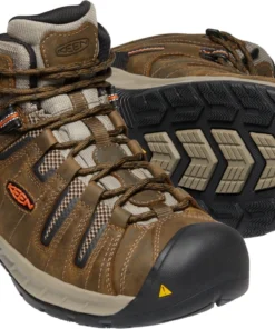 'Keen Utility' Men's Flint II Mid EH Soft Toe - Cascade Brown / Burnt Ochre 15 'Keen Utility' Men's Flint II Mid EH Soft Toe - Cascade Brown / Burnt Ochre