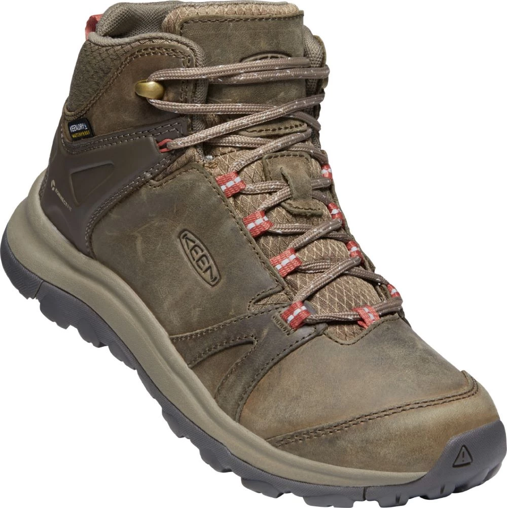 Keen Outdoor 'Keen' Women's Terradora Leather WP Mid Hiker - Brindle / Redwood 8 Keen Outdoor 'Keen' Women's Terradora Leather WP Mid Hiker - Brindle / Redwood