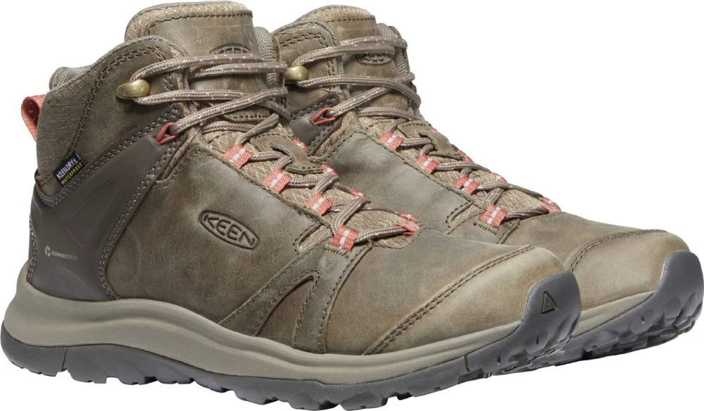 Keen Outdoor 'Keen' Women's Terradora Leather WP Mid Hiker - Brindle / Redwood 7 Keen Outdoor 'Keen' Women's Terradora Leather WP Mid Hiker - Brindle / Redwood
