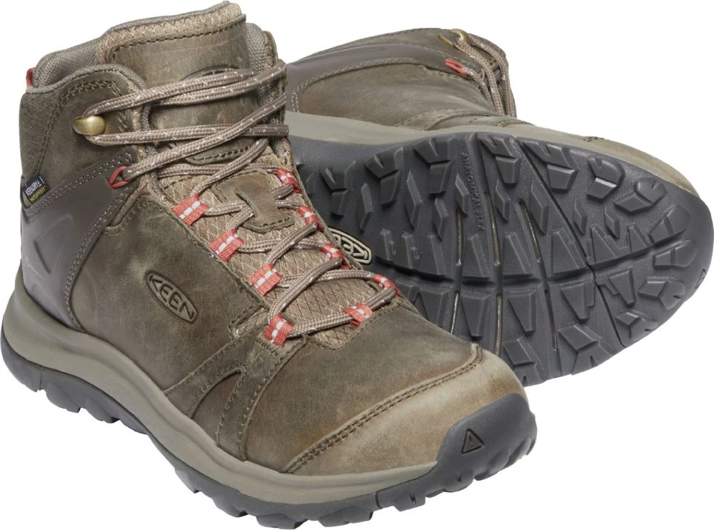 Keen Outdoor 'Keen' Women's Terradora Leather WP Mid Hiker - Brindle / Redwood 6 Keen Outdoor 'Keen' Women's Terradora Leather WP Mid Hiker - Brindle / Redwood