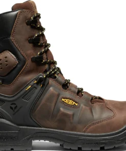 'Keen Utility' Men's 8" Dover EH WP Carbon Toe - Dark Earth / Black