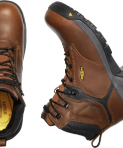 'Keen Utility' Men's 6" Chicago ESD Carbon Toe - Tobacco / Black