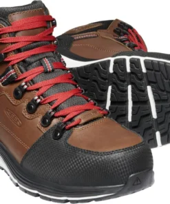 'Keen Utility' Men's Red Hook EH WP Comp Toe Hiker - Tobacco / Black