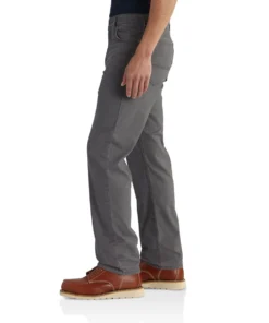 'Carhartt' Men's Rugged Flex® Flex Relaxed Canvas 5-Pocket Pant - Gravel