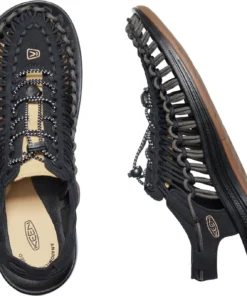 'Keen Outdoor' Men's UNEEK Premium Leather Sandal - Raven