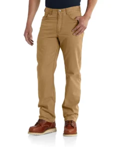 'Carhartt' Men's Rugged Flex® Flex Relaxed Canvas 5-Pocket Pant - Hickory