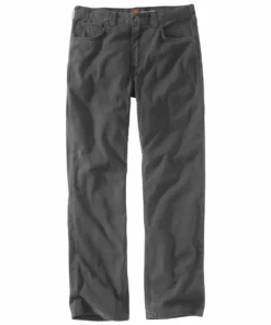 'Carhartt' Men's Rugged Flex® Flex Relaxed Canvas 5-Pocket Pant - Gravel