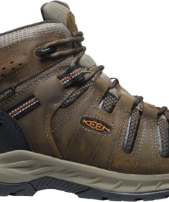 'Keen Utility' Men's Flint II Mid EH WP Soft Toe - Black Olive / Brindle