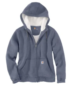 'Carhartt' Women's Clarksburg Sherpa-lined Hoodie - Folkstone Gray Heather