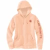 'Carhartt' Women's Clarksburg Logo Hoodie - Cantaloupe