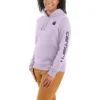 'Carhartt' Women's Relaxed Fit Midweight Graphic Pullover - Amethyst Fog 1 'Carhartt' Women's Relaxed Fit Midweight Graphic Pullover - Amethyst Fog
